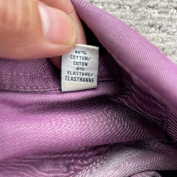 Calvin Klein CK Button Up Shirt Long Sleeve Men 16.5 34/35 Infinite Non-Iron - Picture 6 of 9